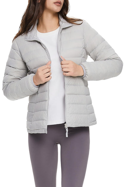 Orolay Women's Lightweight Packable Down Jacket Quilted Puffer Coat with Stand Collar