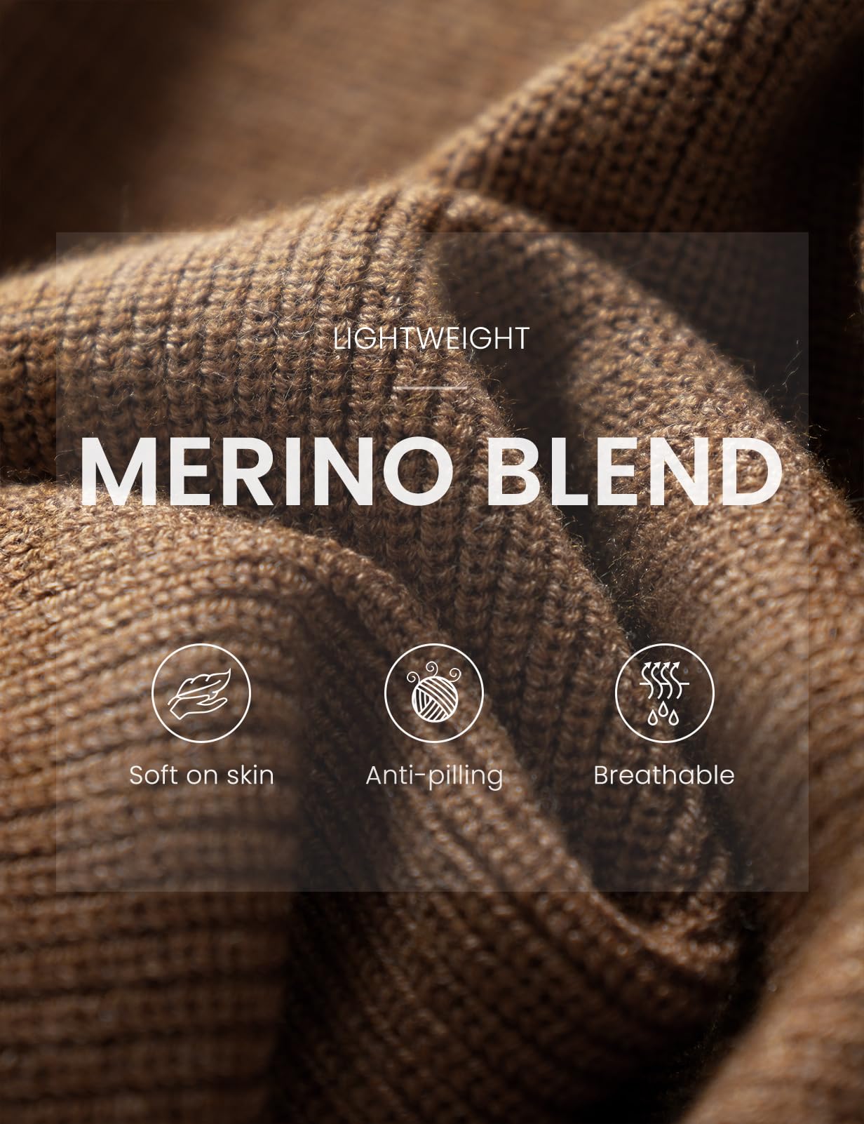 Women's Merino Wool Blend Hoodies 2025 Fall Winter Crewneck Sweatshirt Long Sleeve Knitted Sweater with Drawstring