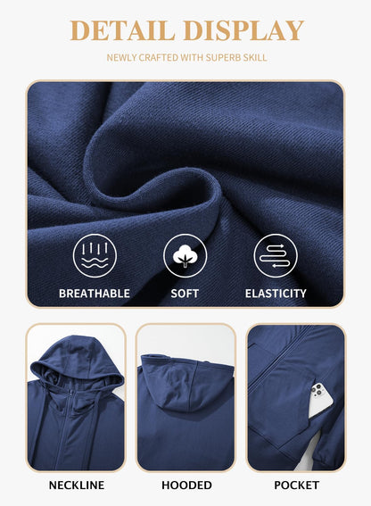 Eytino Women Plus Size Sweatshirts Long Sleeve Zip Up Oversized Casual Hoodies Jackets 2025 Fashion Fall Outfits(1X-5X)