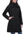TAHARI Women's Quilted Jacket – Silky Taffeta, Water-Resistant, Attached Hooded Bib, Zip-Out Front, Fully Lined