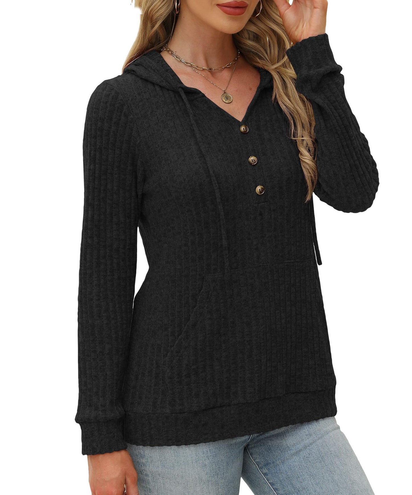Womens Sweaters Fashion Hoodies Long Sleeve Tops Casual Sweatshirts Fall Outfits Pullover Winter Clothes 2025