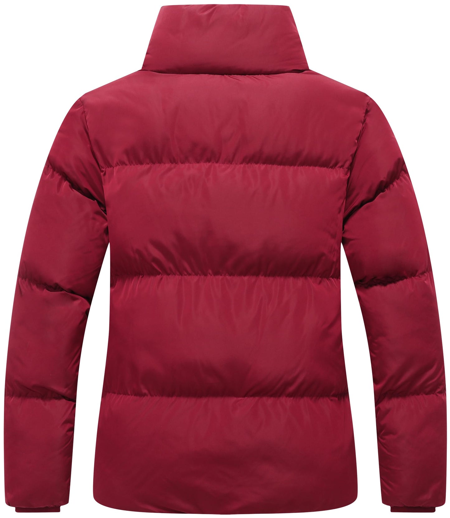 GIMECEN Women's Winter Coat Full-Zip Down Jacket Waterproof Puffer Coat Warm Parkas Long Sleeve Outerwear
