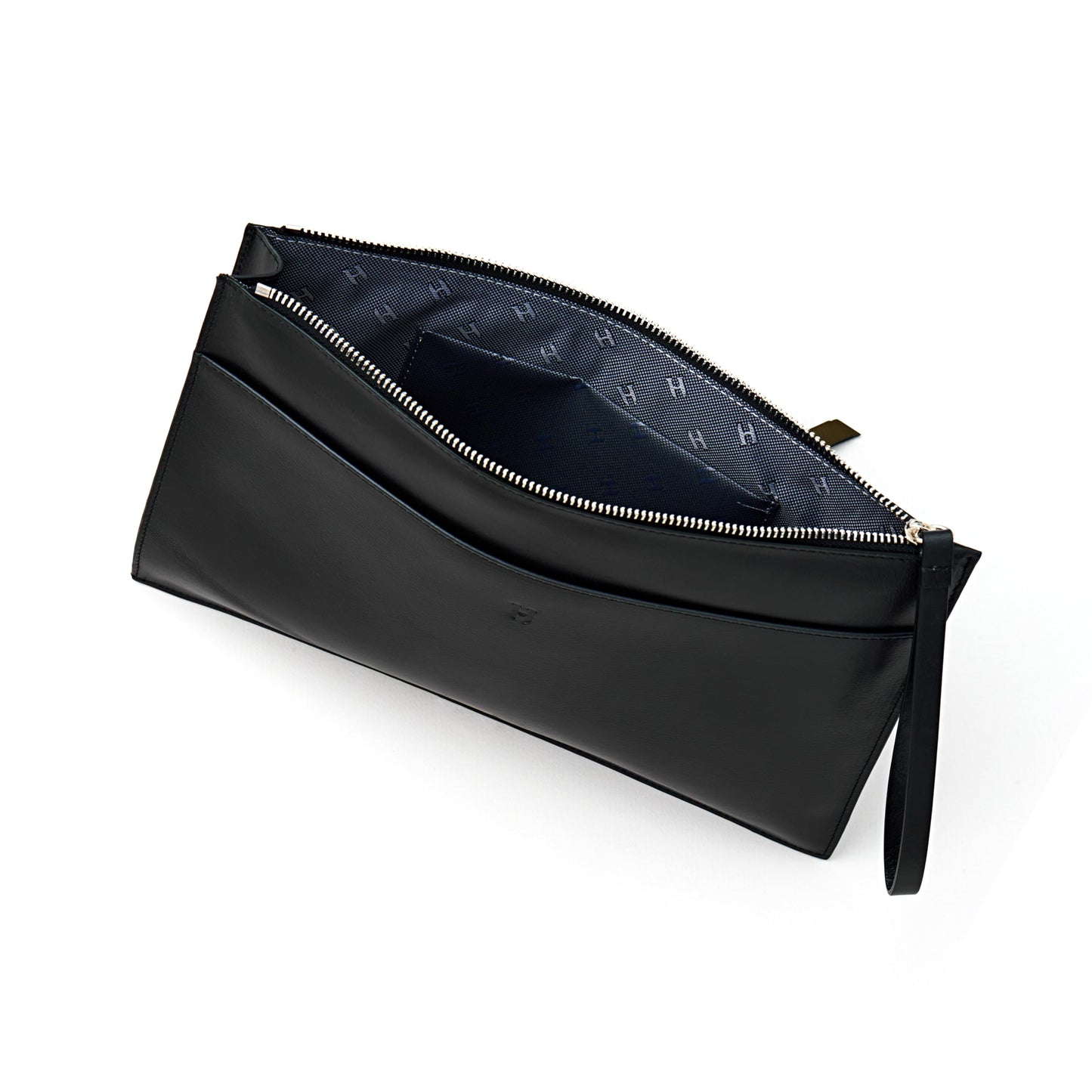 Wristlet for Women and Men, Full-Grain Leather Clutch with Zip Closure & RFID Blocking