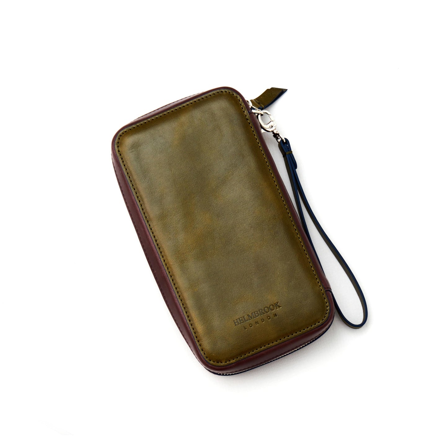 Wristlet for Men & Women, Full-Grain Leather Clutch Bag, RFID Protection, Zipper Pocket, Handcrafted, Gift Box & Pouch