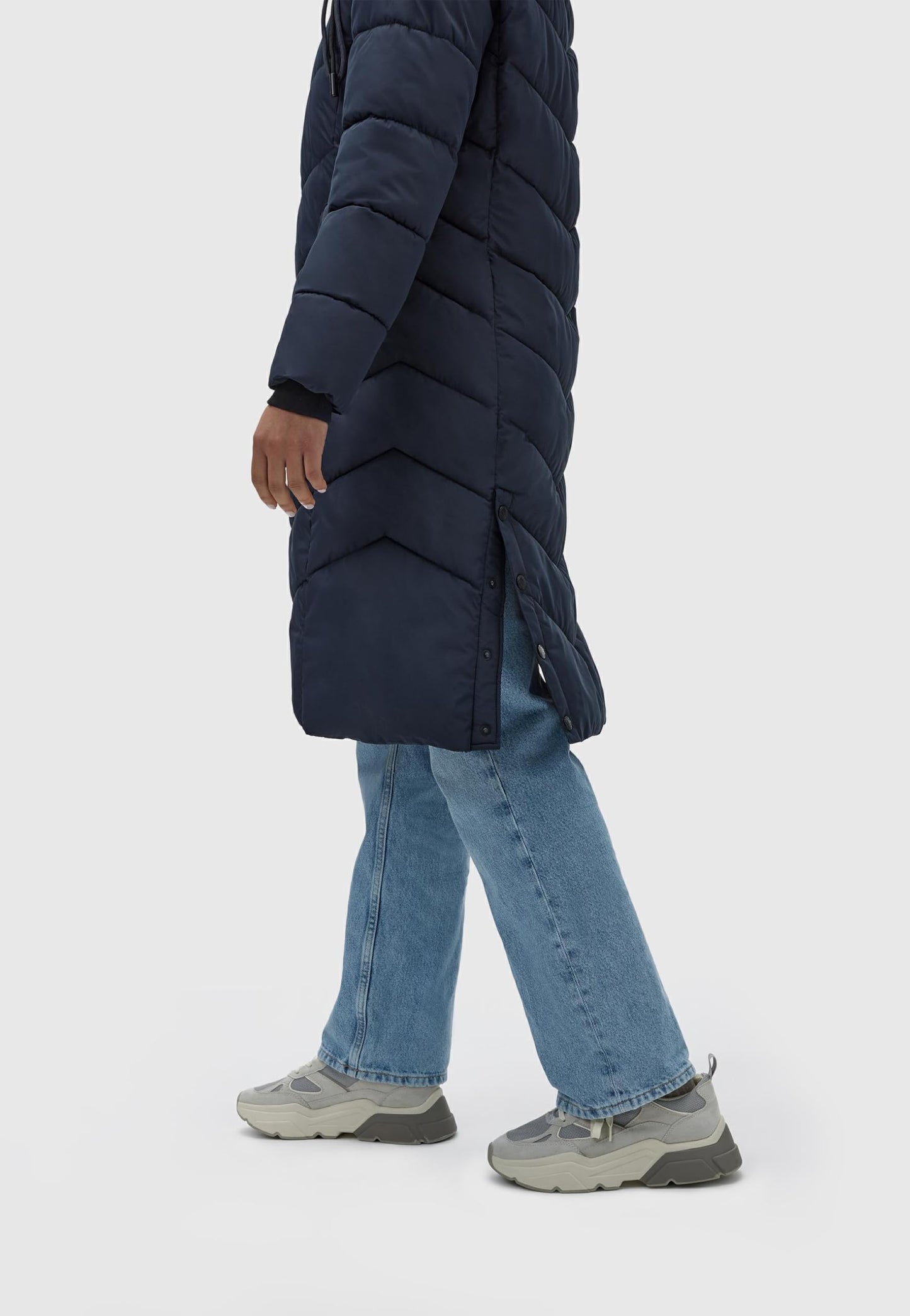 Women's Winter Jacket with Hood | Windproof & Weather-Resistant Jacket | Quilted, Puffy Coat | Sahnekatzii XIV XS-5XL