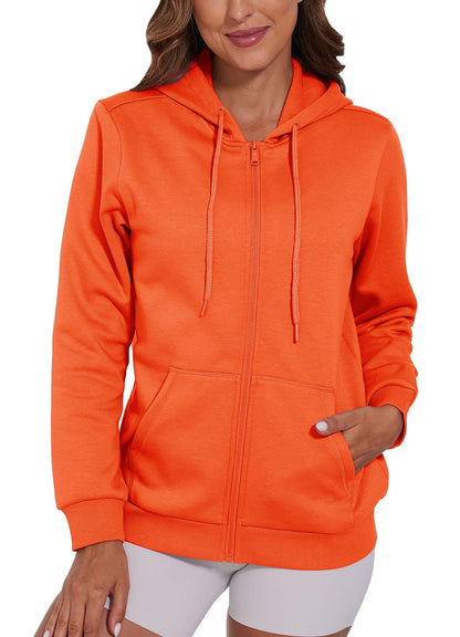 SMENG Womens Zip Up Hoodies Long Sleeve Fit Hooded Sweatshirts 2025 Casual Lightweight Jacket