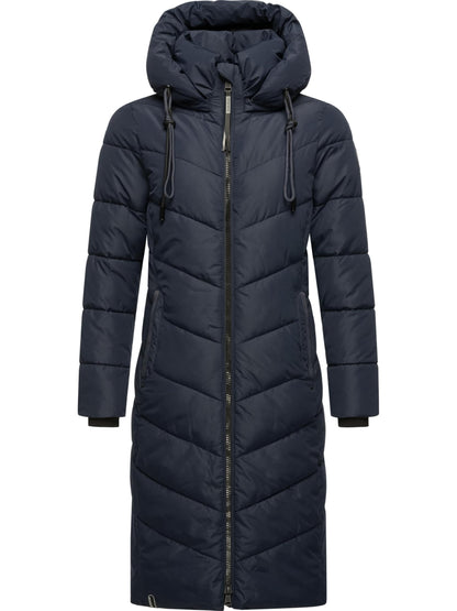 Women's Winter Jacket with Hood | Windproof & Weather-Resistant Jacket | Quilted, Puffy Coat | Sahnekatzii XIV XS-5XL