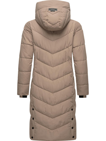 Women's Winter Jacket with Hood | Windproof & Weather-Resistant Jacket | Quilted, Puffy Coat | Sahnekatzii XIV XS-5XL