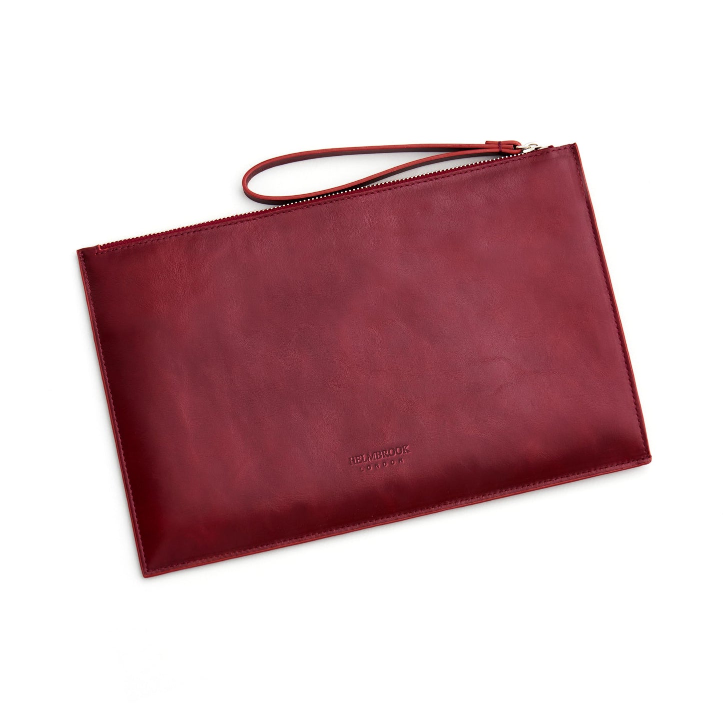 Wristlet for Women and Men, Full-Grain Leather Clutch with Zip Closure & RFID Blocking