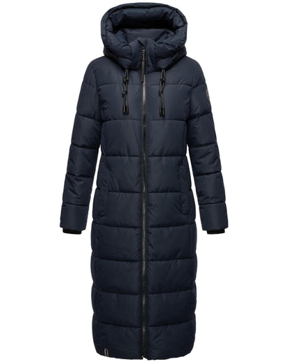 Long Fall & Winter Coat for Women | Detachable Hood | Quilted Women’s Calf-Length Jacket | Nadeshikoo XVI XS-5XL