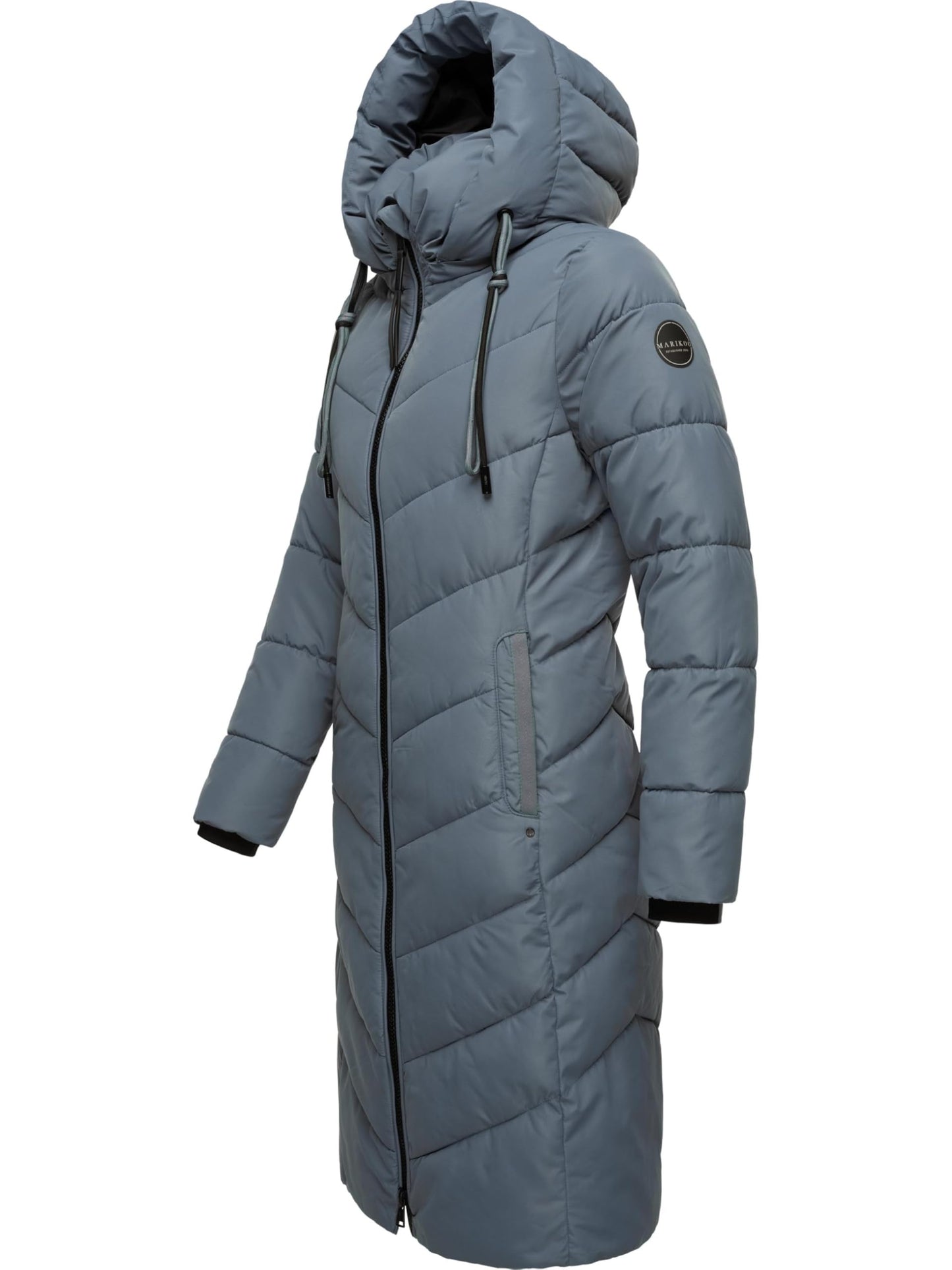 Women's Winter Jacket with Hood | Windproof & Weather-Resistant Jacket | Quilted, Puffy Coat | Sahnekatzii XIV XS-5XL