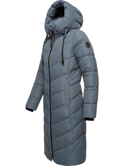 Women's Winter Jacket with Hood | Windproof & Weather-Resistant Jacket | Quilted, Puffy Coat | Sahnekatzii XIV XS-5XL