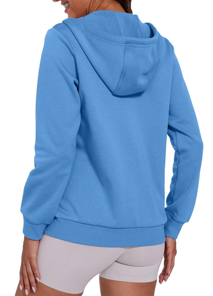 SMENG Womens Zip Up Hoodies Long Sleeve Fit Hooded Sweatshirts 2025 Casual Lightweight Jacket