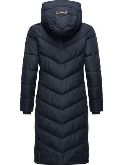 Women's Winter Jacket with Hood | Windproof & Weather-Resistant Jacket | Quilted, Puffy Coat | Sahnekatzii XIV XS-5XL