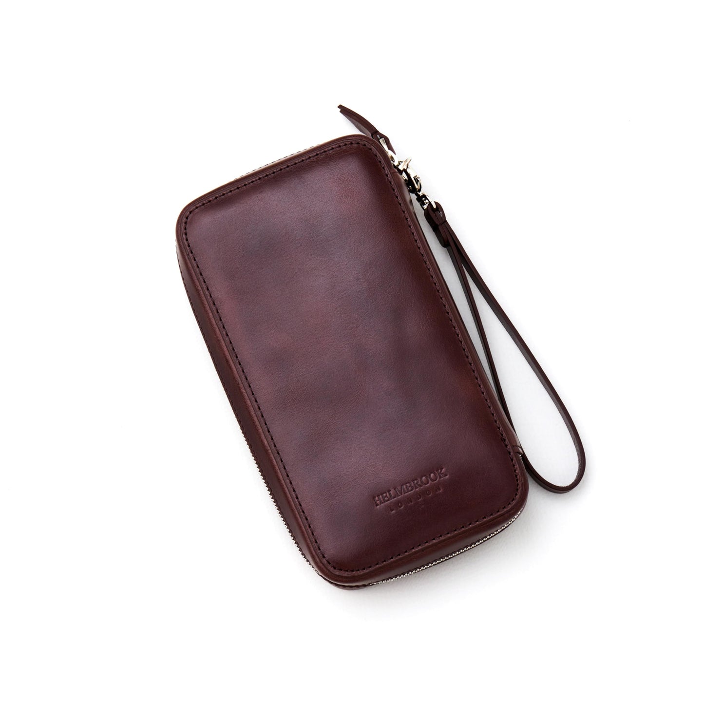 Wristlet for Men & Women, Full-Grain Leather Clutch Bag, RFID Protection, Zipper Pocket, Handcrafted, Gift Box & Pouch