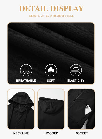 Eytino Women Plus Size Sweatshirts Long Sleeve Zip Up Oversized Casual Hoodies Jackets 2025 Fashion Fall Outfits(1X-5X)