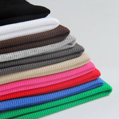 GEMBERA Womens Ribbed Long Sleeve Crewneck Casual Slim Basic Shirts Fitted Knit Tops