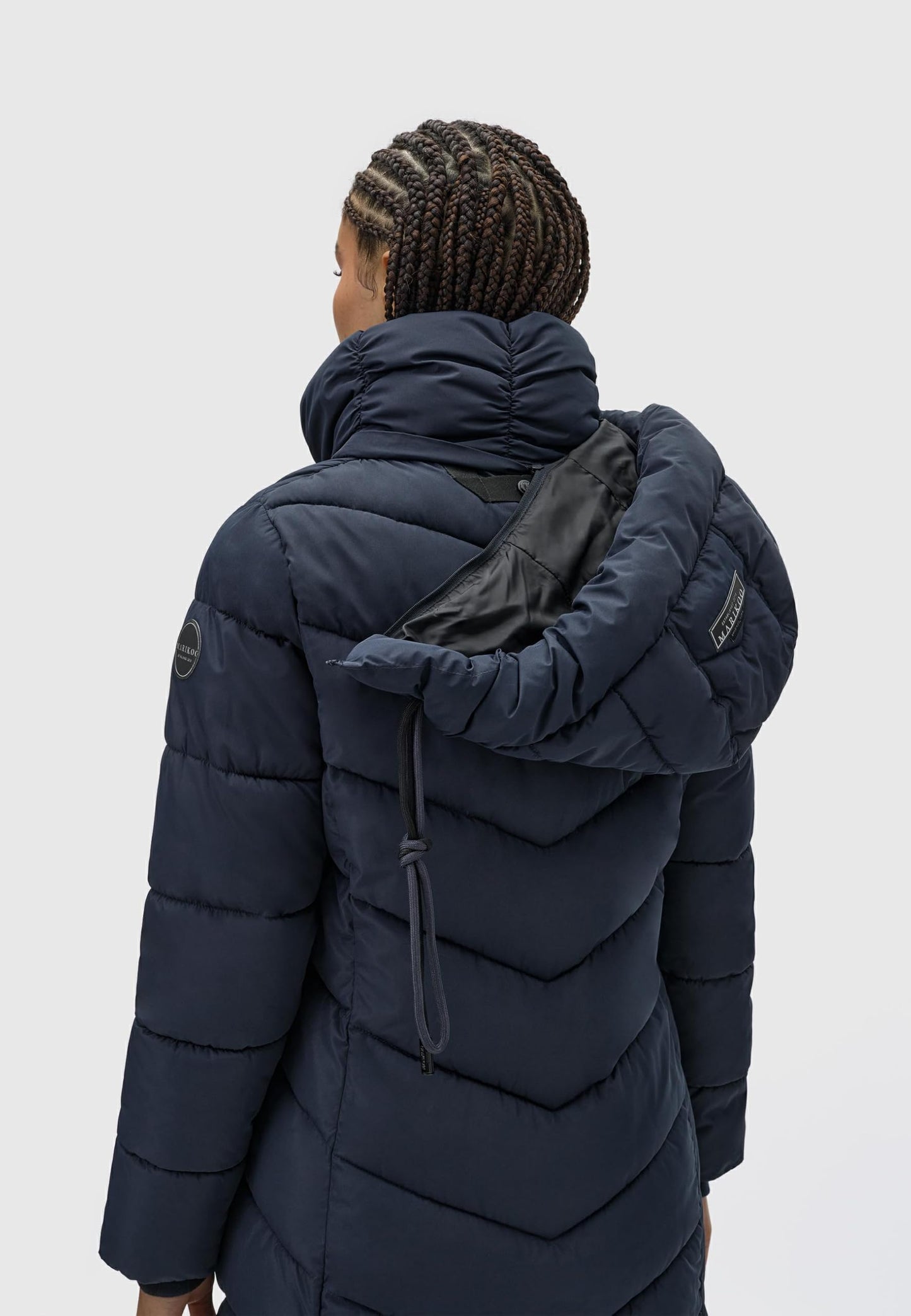 Women's Winter Jacket with Hood | Windproof & Weather-Resistant Jacket | Quilted, Puffy Coat | Sahnekatzii XIV XS-5XL