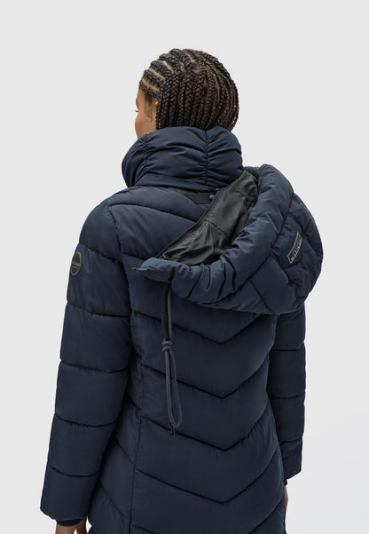 Women's Winter Jacket with Hood | Windproof & Weather-Resistant Jacket | Quilted, Puffy Coat | Sahnekatzii XIV XS-5XL