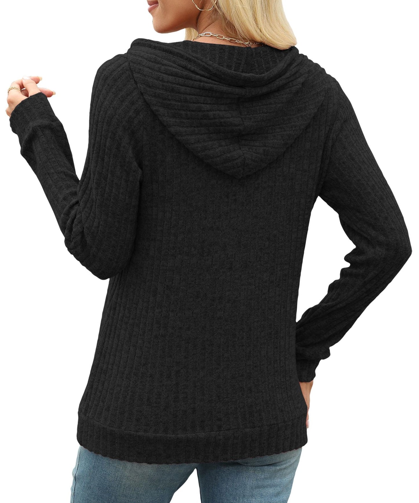 Womens Sweaters Fashion Hoodies Long Sleeve Tops Casual Sweatshirts Fall Outfits Pullover Winter Clothes 2025