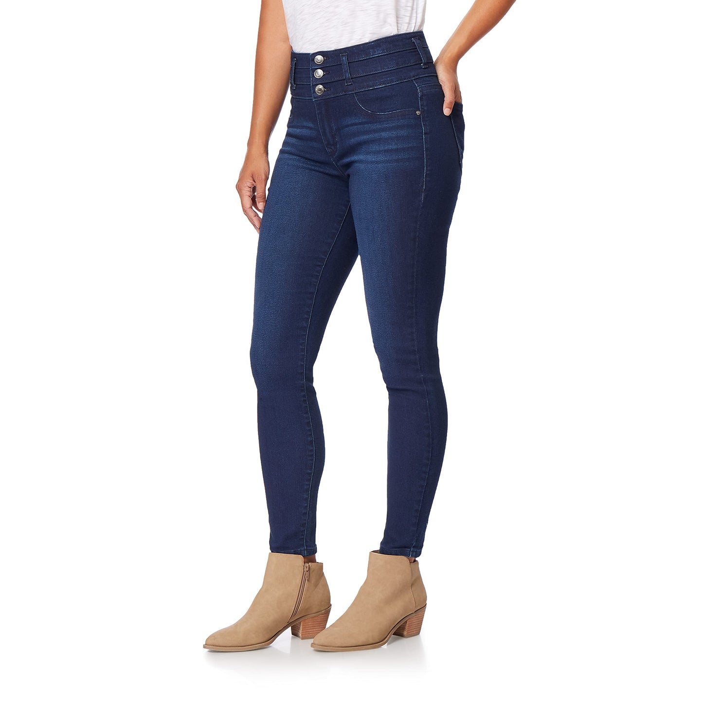 Angels Forever Young Evershape Skinny Jeans For Women - Mid-rise, Figure Enhancing Stretch Denim
