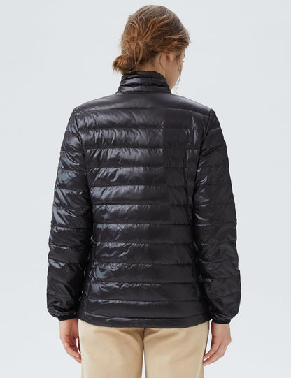 Orolay Women's Lightweight Packable Down Jacket Quilted Puffer Coat with Stand Collar