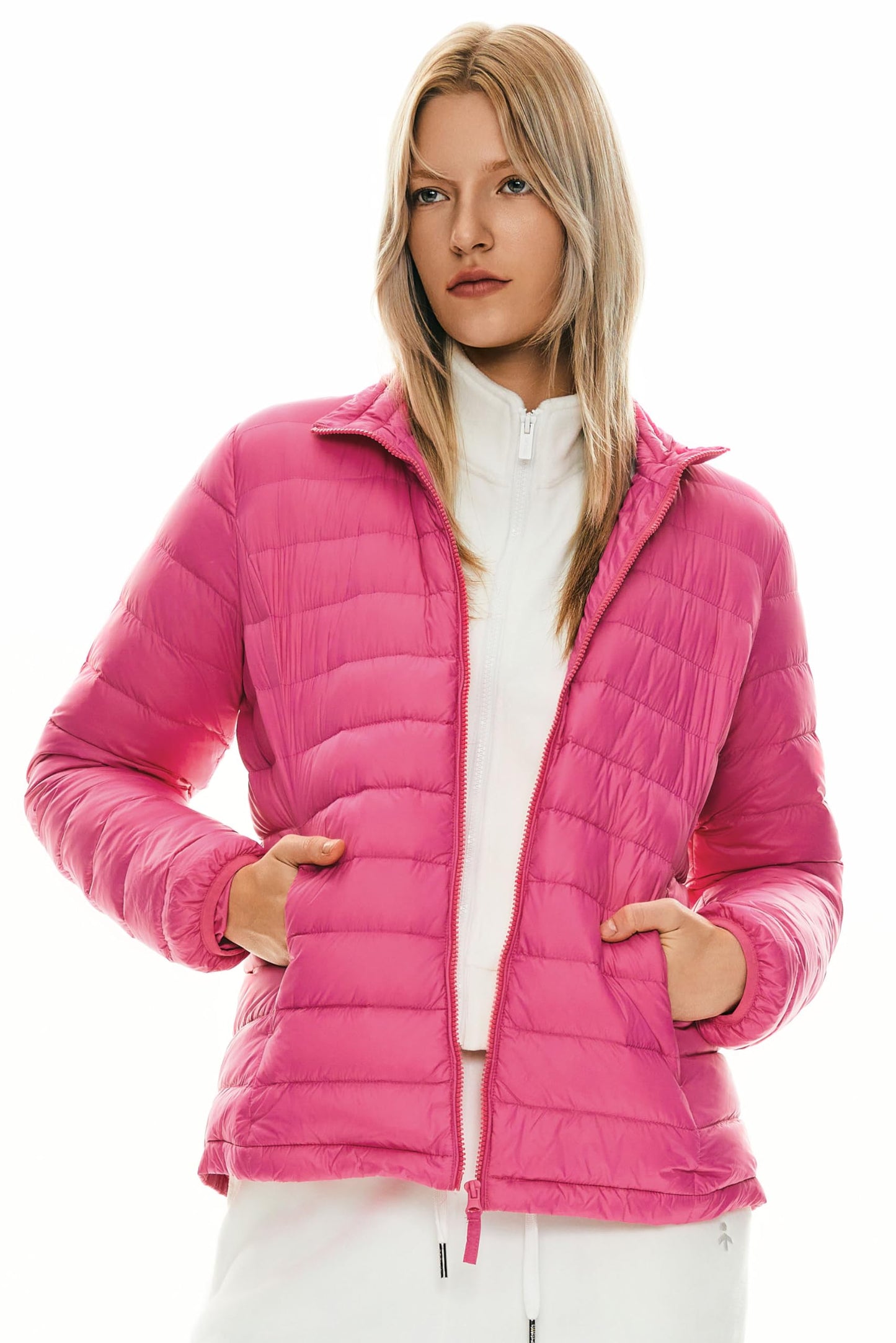 Orolay Women's Lightweight Packable Down Jacket Quilted Puffer Coat with Stand Collar