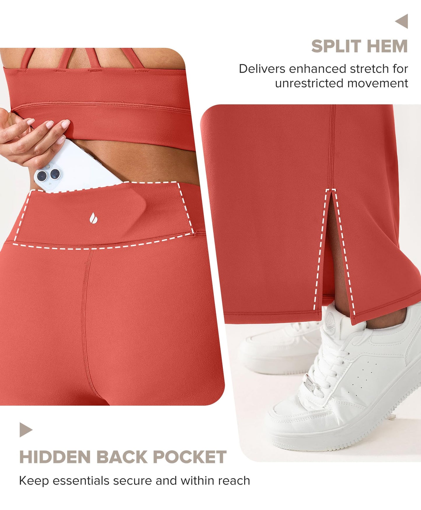 BRXL Wide Leg Yoga Pants for Women with Back Pocket Trouser Style High Waisted 30" Casual Lounge Buttery Soft Stretch Loose