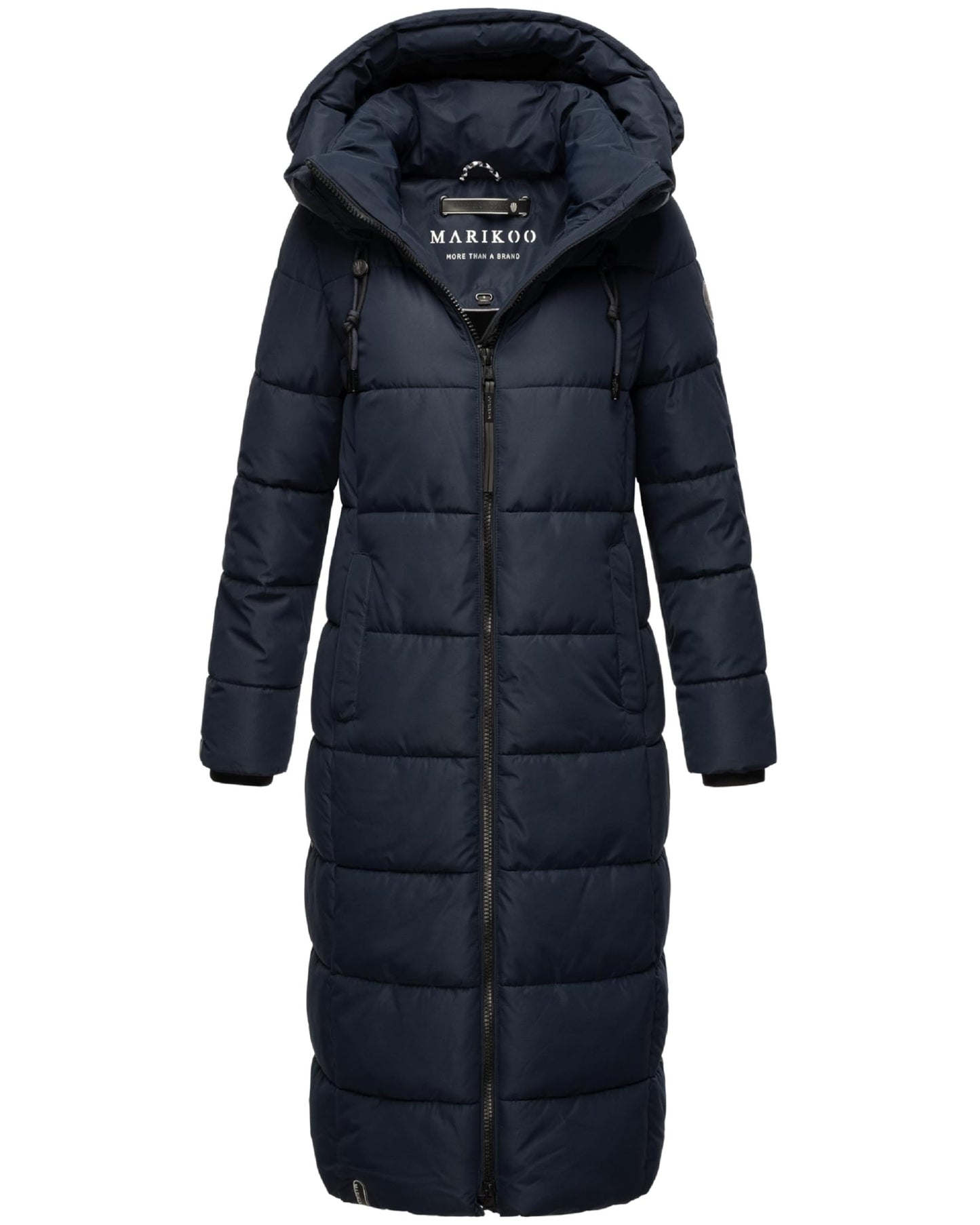 Long Fall & Winter Coat for Women | Detachable Hood | Quilted Women’s Calf-Length Jacket | Nadeshikoo XVI XS-5XL