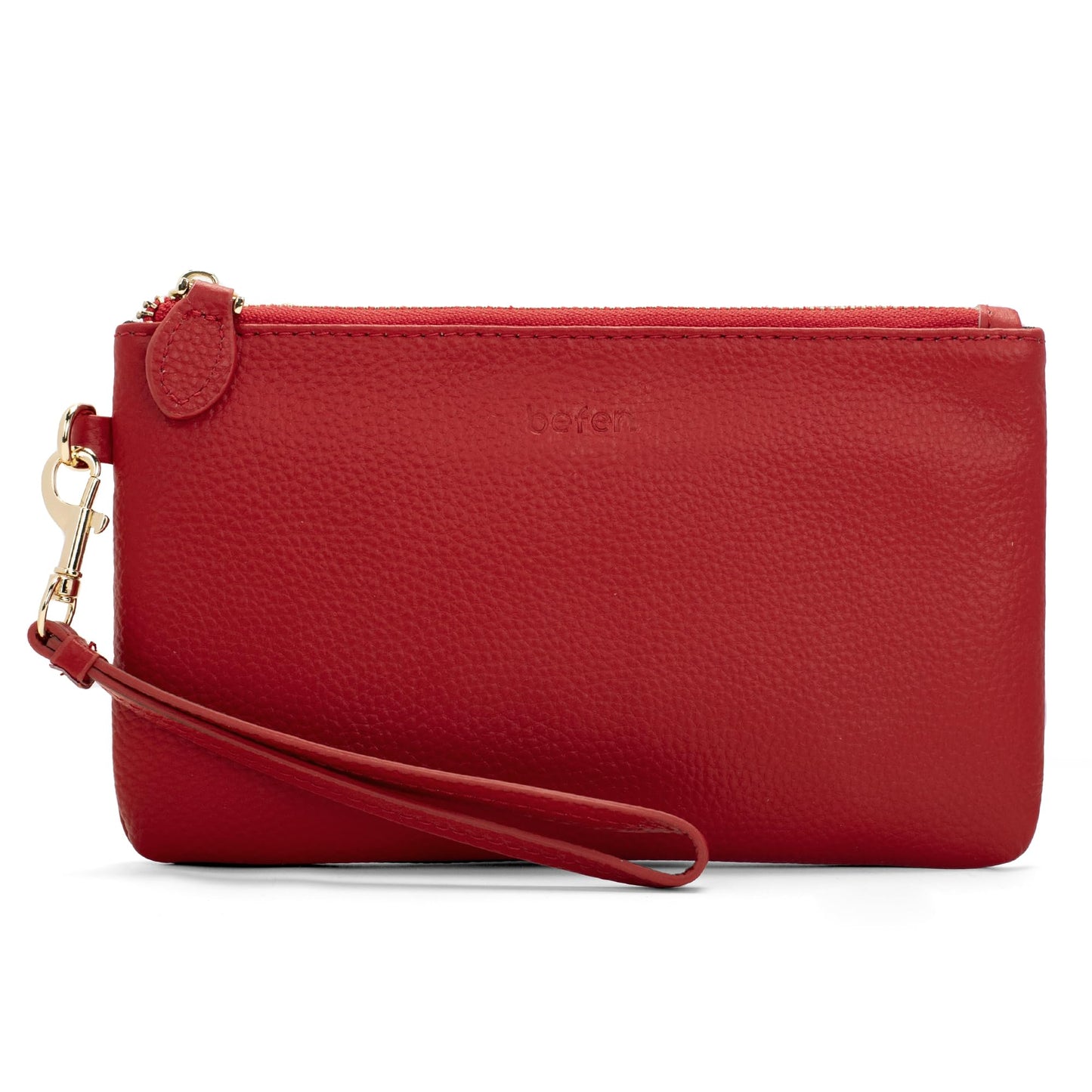 befen Genuine Leather Wristlet Clutch RFID Blocking Bag Cell Phone Wallet Purse Wristlet Wallet Purses and Handbags for Women