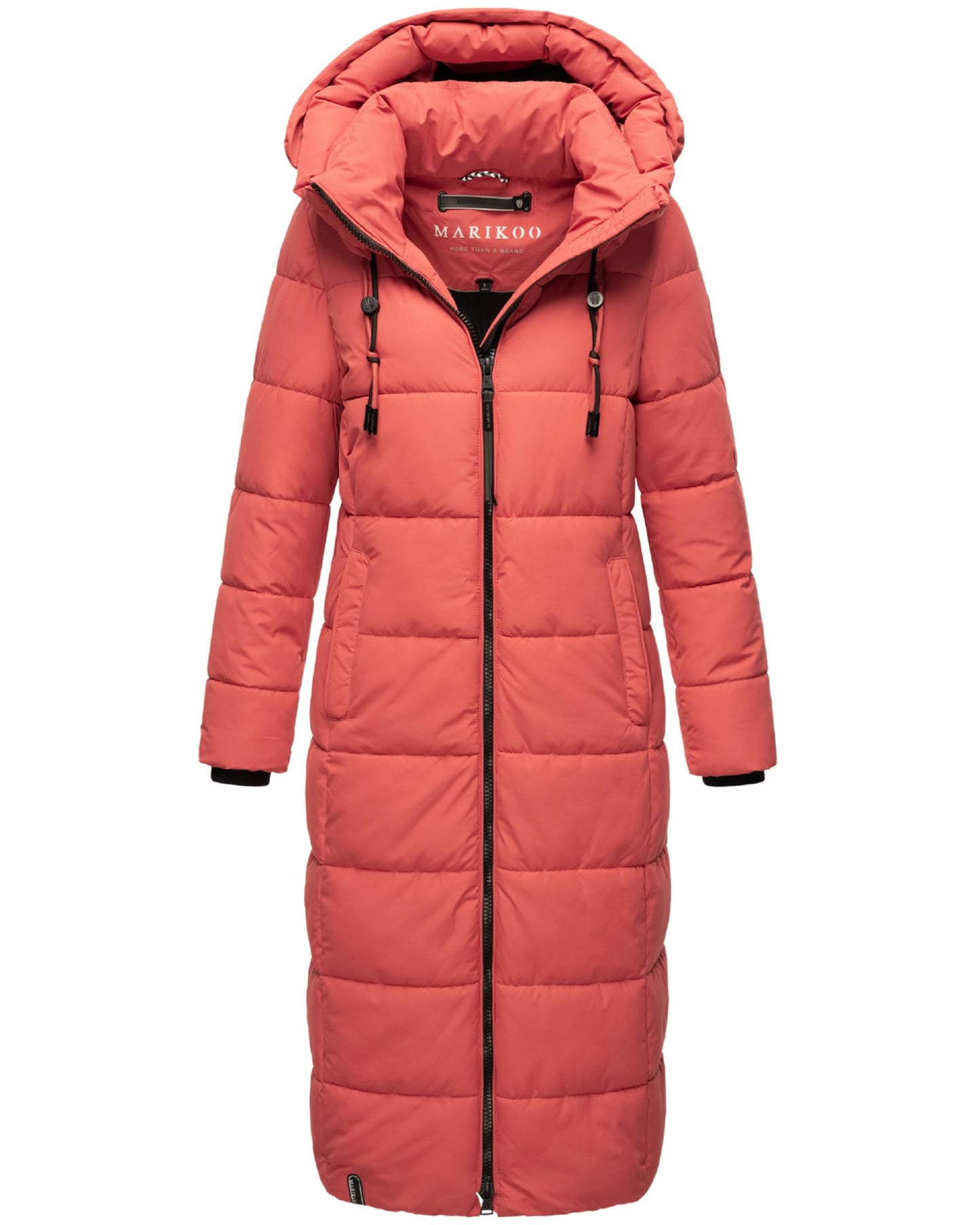 Long Fall & Winter Coat for Women | Detachable Hood | Quilted Women’s Calf-Length Jacket | Nadeshikoo XVI XS-5XL