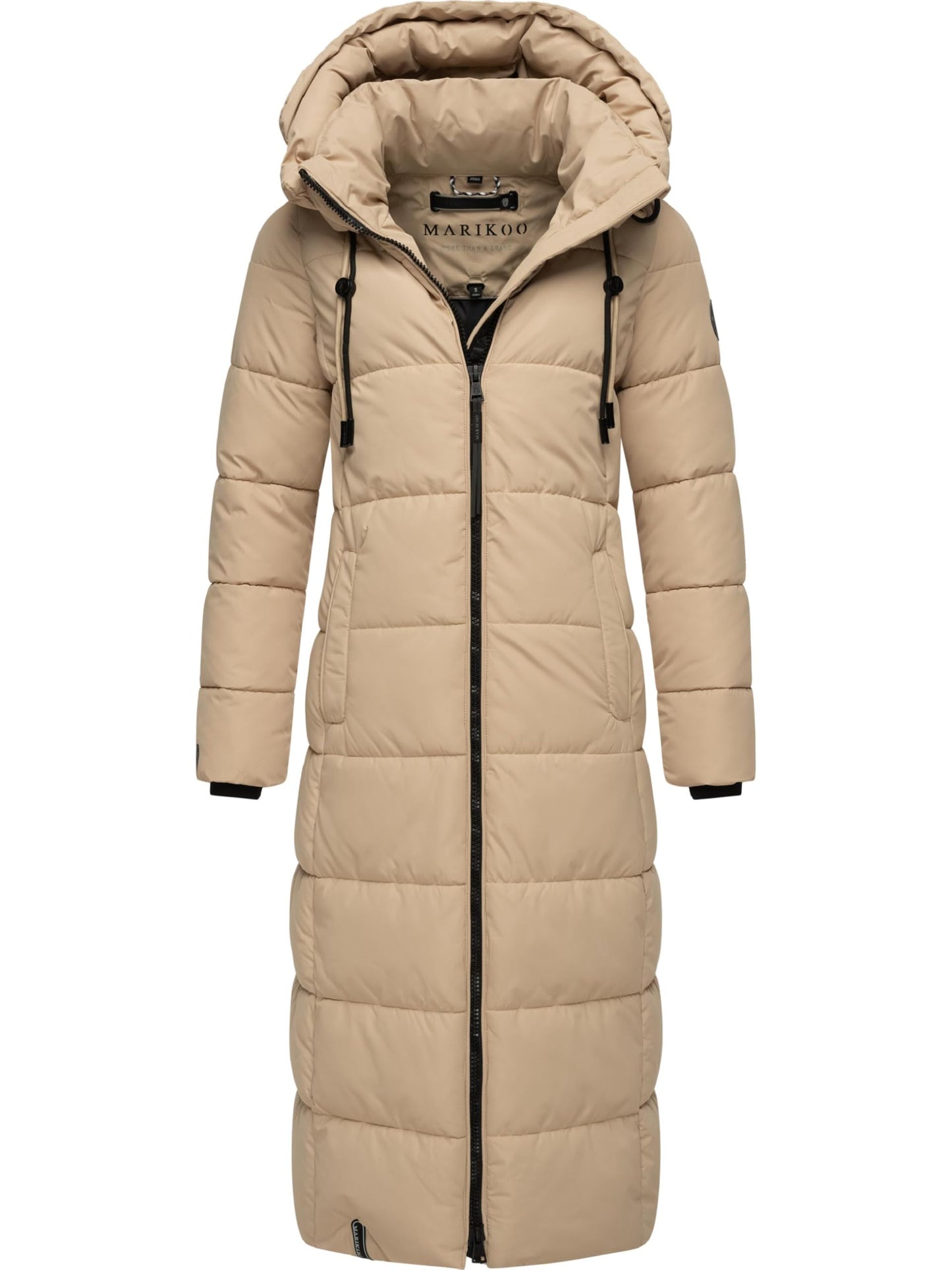 Long Fall & Winter Coat for Women | Detachable Hood | Quilted Women’s Calf-Length Jacket | Nadeshikoo XVI XS-5XL
