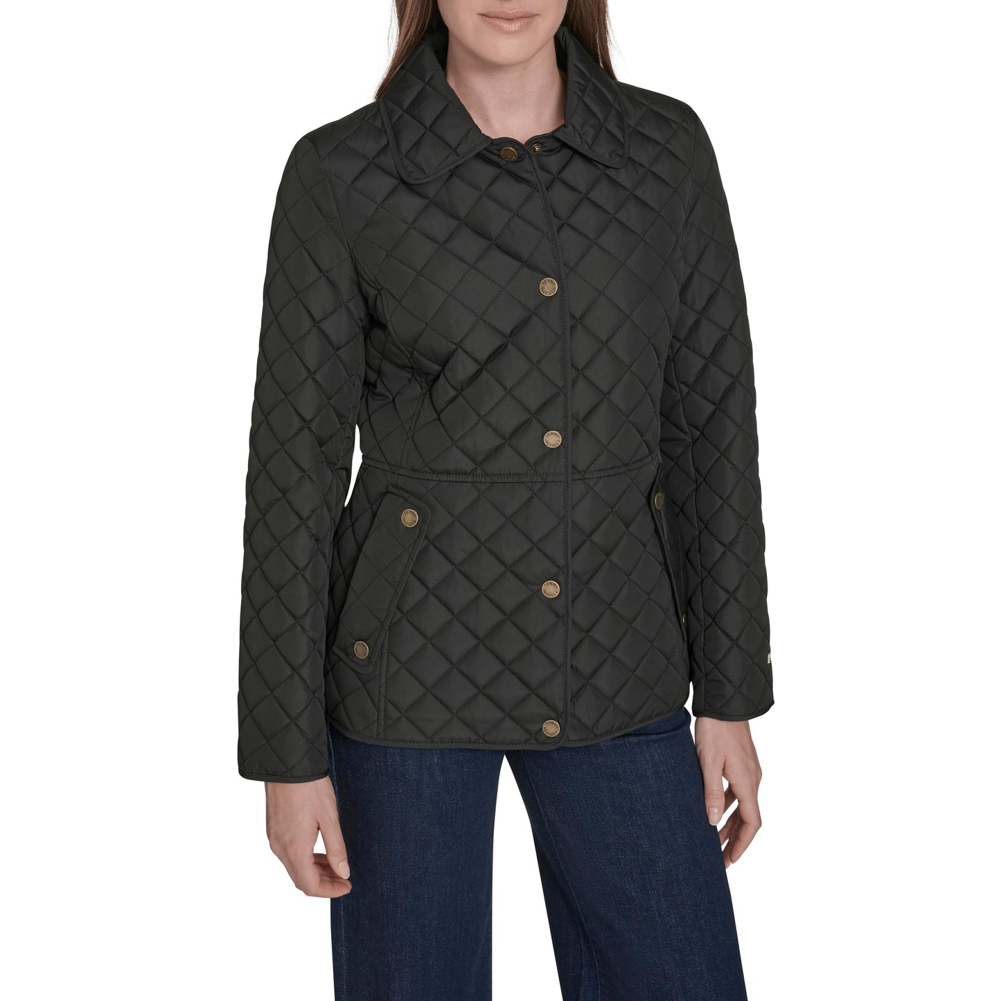 Tommy Hilfiger Women's Zip Up Long Sleeve Quilted Jacket