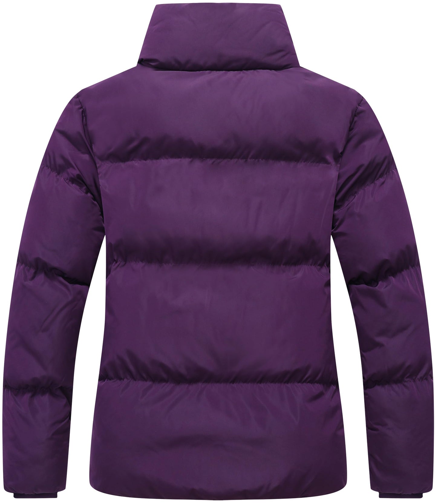 GIMECEN Women's Winter Coat Full-Zip Down Jacket Waterproof Puffer Coat Warm Parkas Long Sleeve Outerwear