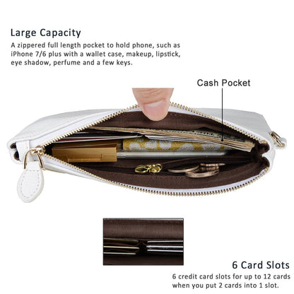 befen Genuine Leather Wristlet Clutch RFID Blocking Bag Cell Phone Wallet Purse Wristlet Wallet Purses and Handbags for Women