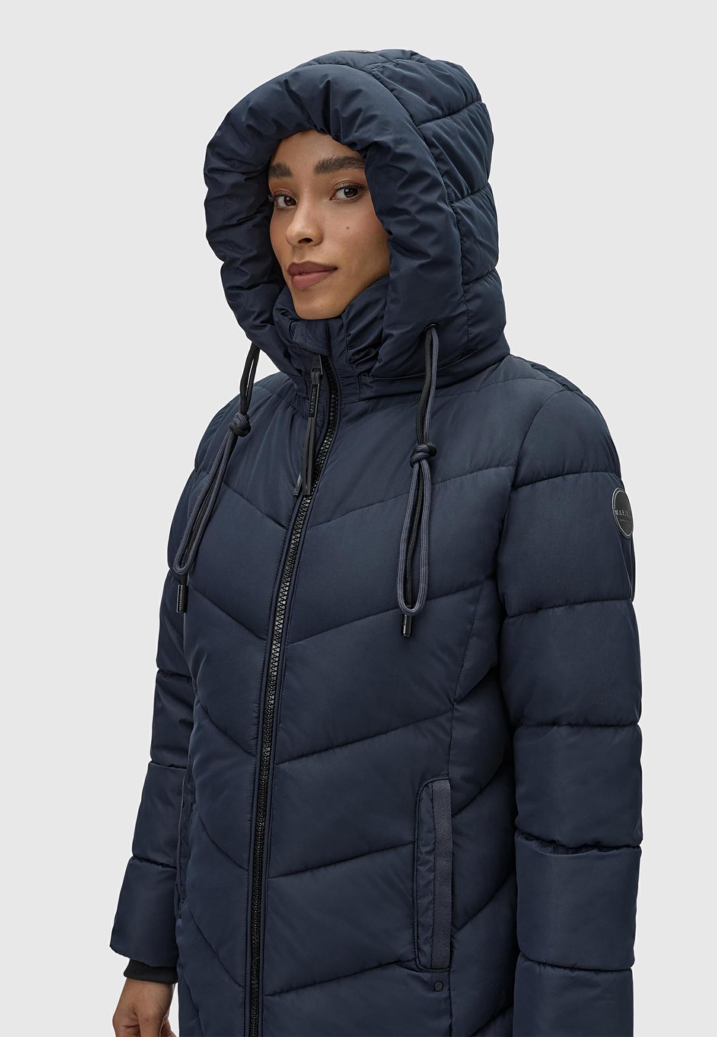 Women's Winter Jacket with Hood | Windproof & Weather-Resistant Jacket | Quilted, Puffy Coat | Sahnekatzii XIV XS-5XL