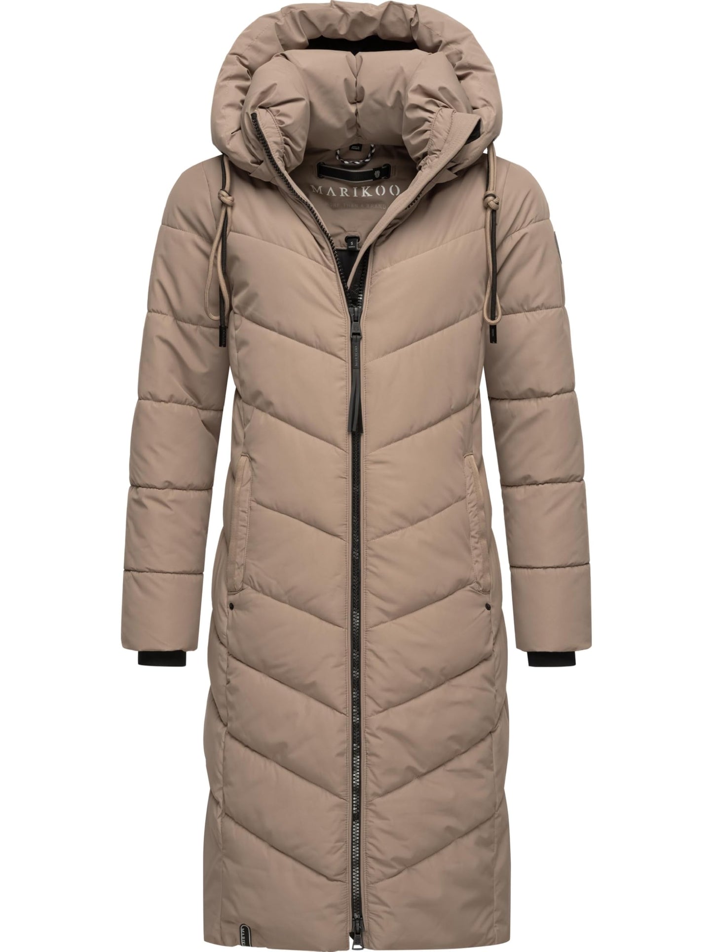 Women's Winter Jacket with Hood | Windproof & Weather-Resistant Jacket | Quilted, Puffy Coat | Sahnekatzii XIV XS-5XL