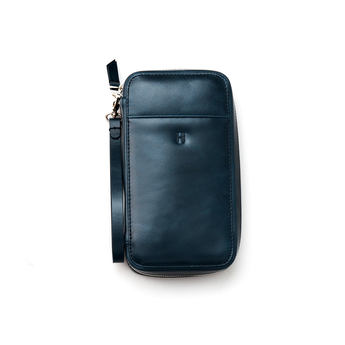 Wristlet for Men & Women, Full-Grain Leather Clutch Bag, RFID Protection, Zipper Pocket, Handcrafted, Gift Box & Pouch