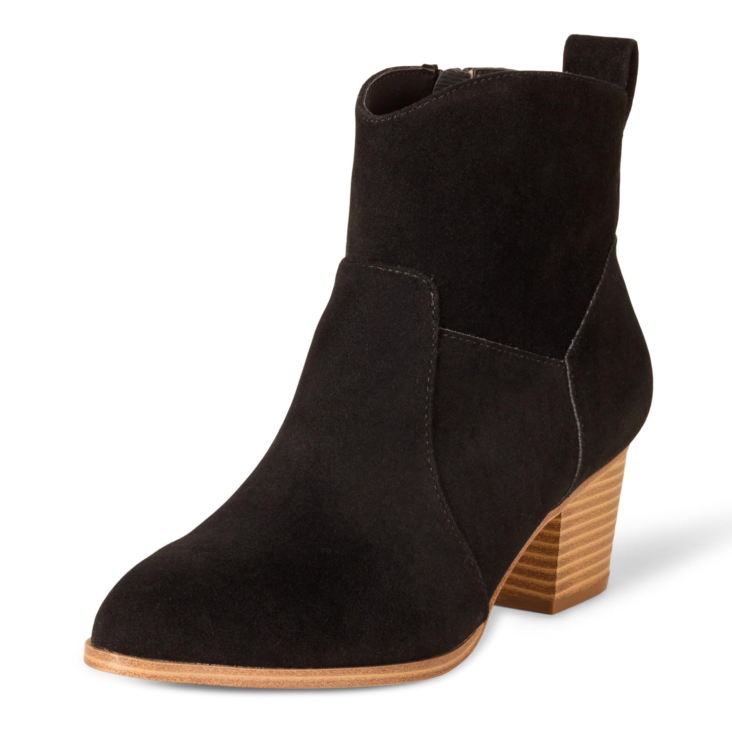Amazon Essentials Women's Western Ankle Boots with Stacked Heel