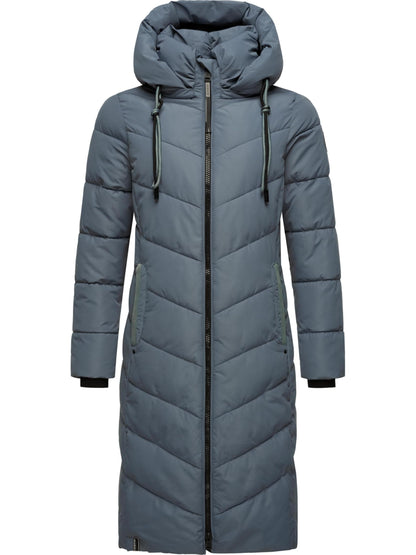 Women's Winter Jacket with Hood | Windproof & Weather-Resistant Jacket | Quilted, Puffy Coat | Sahnekatzii XIV XS-5XL