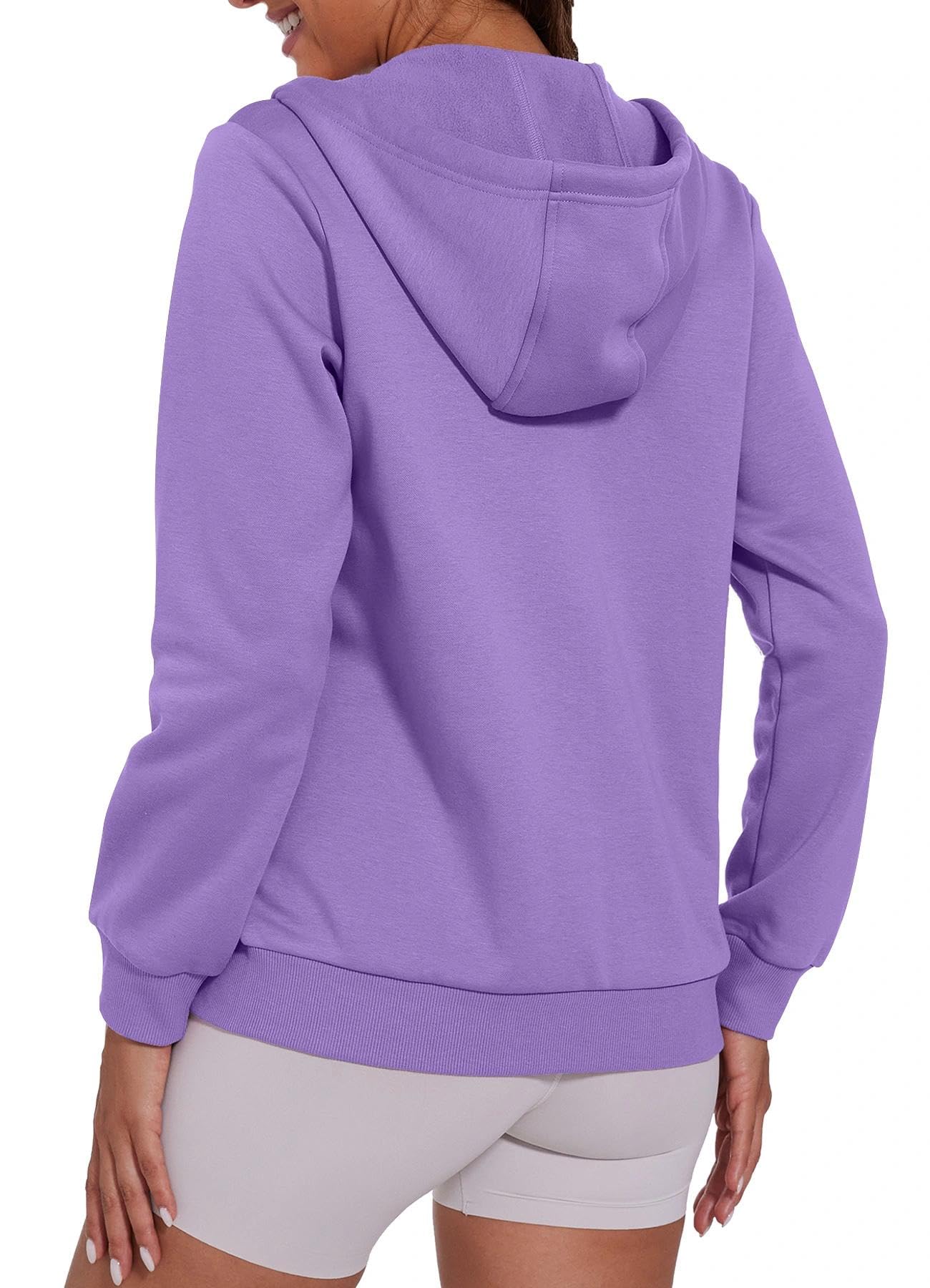 SMENG Womens Zip Up Hoodies Long Sleeve Fit Hooded Sweatshirts 2025 Casual Lightweight Jacket