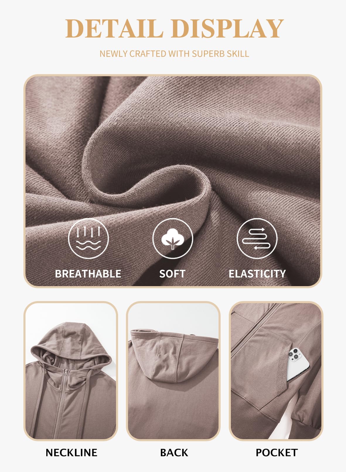 Eytino Women Plus Size Sweatshirts Long Sleeve Zip Up Oversized Casual Hoodies Jackets 2025 Fashion Fall Outfits(1X-5X)