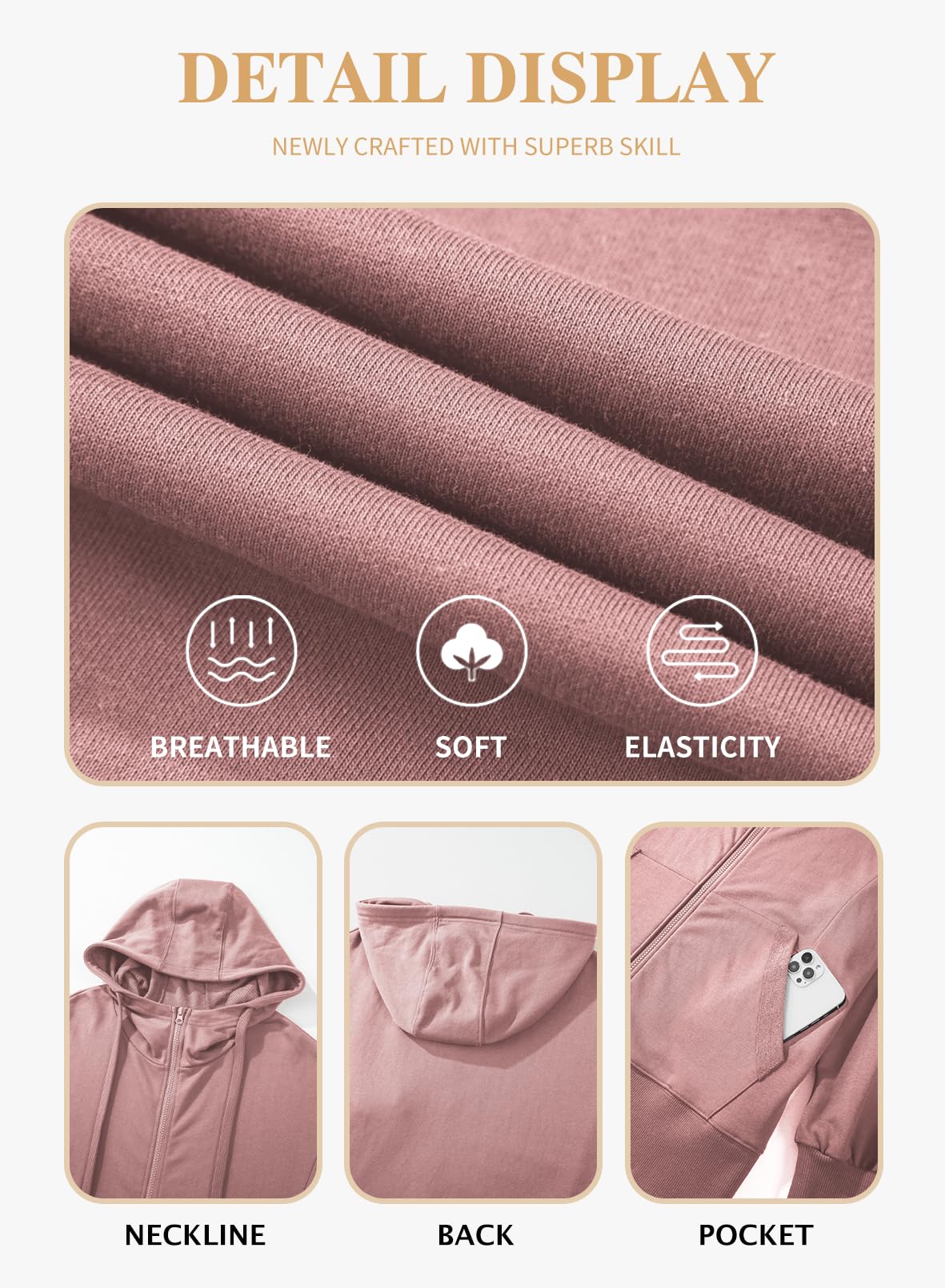Eytino Women Plus Size Sweatshirts Long Sleeve Zip Up Oversized Casual Hoodies Jackets 2025 Fashion Fall Outfits(1X-5X)
