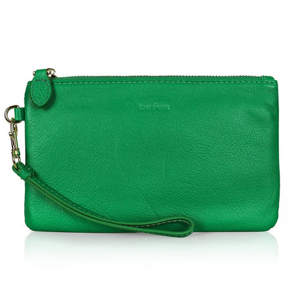 befen Genuine Leather Wristlet Clutch RFID Blocking Bag Cell Phone Wallet Purse Wristlet Wallet Purses and Handbags for Women