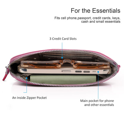 befen Genuine Leather Wristlet Clutch RFID Blocking Bag Cell Phone Wallet Purse Wristlet Wallet Purses and Handbags for Women
