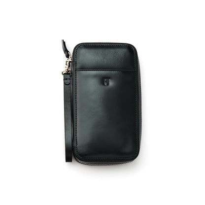 Wristlet for Men & Women, Full-Grain Leather Clutch Bag, RFID Protection, Zipper Pocket, Handcrafted, Gift Box & Pouch