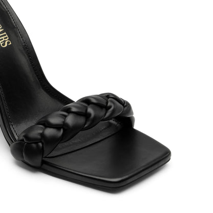 DREAM PAIRS Women's Heels for Women Braided Open Toe Ankle Strap High Block Chunky Heel Sandals Party Wedding Dress Pumps Shoes