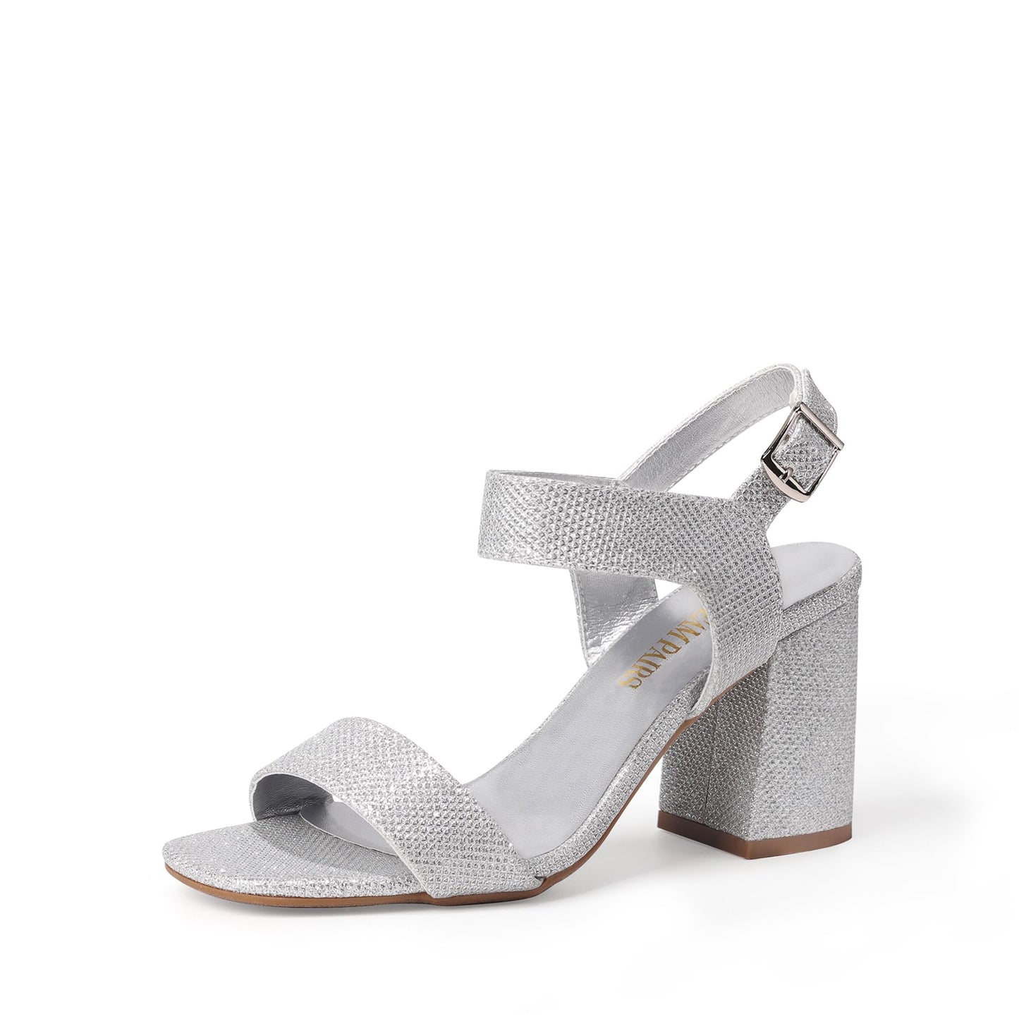 DREAM PAIRS Women's High Chunky Heels Square Toe Block Ankle Strap Dress Comfort Sandals