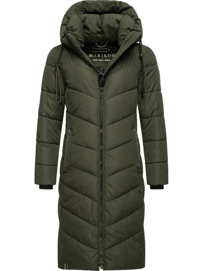 Women's Winter Jacket with Hood | Windproof & Weather-Resistant Jacket | Quilted, Puffy Coat | Sahnekatzii XIV XS-5XL