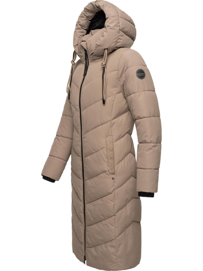 Women's Winter Jacket with Hood | Windproof & Weather-Resistant Jacket | Quilted, Puffy Coat | Sahnekatzii XIV XS-5XL